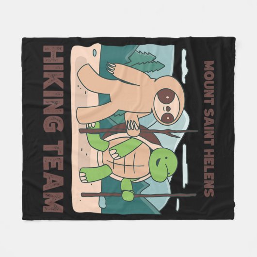 Mount Saint Helens Wanderteam Bergwanderung Expedi Fleecedecke (Vorderseite (Horizontal))