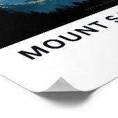 Mount Saint Helens Washington Travel Print Poster (Ecke)