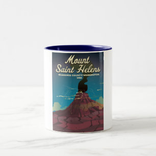 Mount Saint Helens Washington USA Zweifarbige Tasse