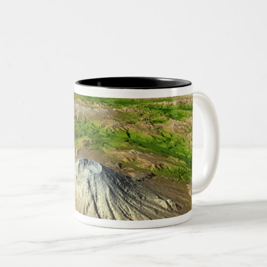 Mount Saint Helens Zweifarbige Tasse (VorderseiteRechts)
