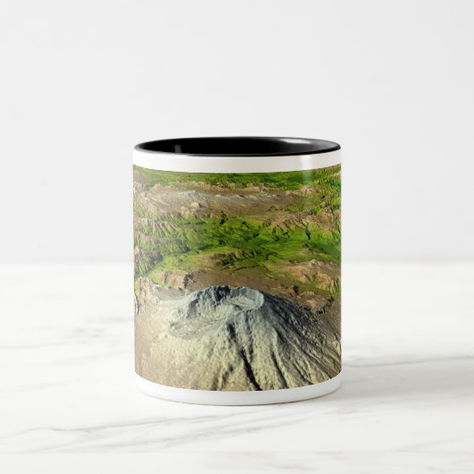 Mount Saint Helens Zweifarbige Tasse (Mittel)