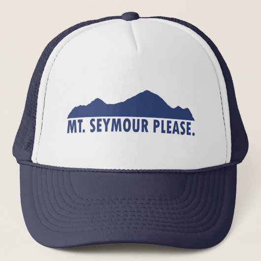 Mount Seymour Bitte Truckerkappe (Vorderseite)