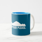 Mount Seymour bitte Zweifarbige Tasse (VorderseiteRechts)