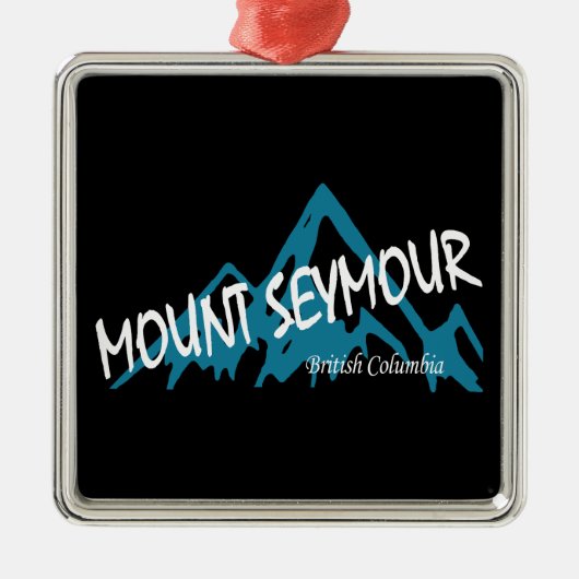 Mount Seymour Mountains Ornament Aus Metall (Vorne)
