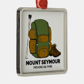 Mount Seymour Provincial Park Backpack Ornament Aus Metall (Rechts)