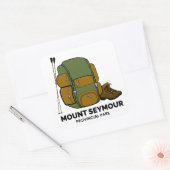 Mount Seymour Provincial Park Backpack Quadratischer Aufkleber (Umschlag)