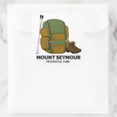 Mount Seymour Provincial Park Backpack Quadratischer Aufkleber (Tasche)