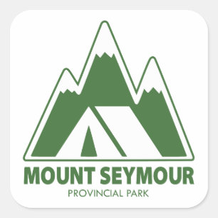 Mount Seymour Provincial Park Berge Camping Quadratischer Aufkleber