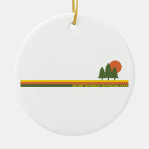 Mount Seymour Provincial Park Kiefern Sonne Keramik Ornament