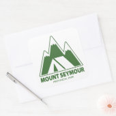 Mount Seymour Provincial Park Mountains Camping Quadratischer Aufkleber (Umschlag)