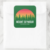 Mount Seymour Provincial Park Quadratischer Aufkleber (Tasche)