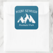 Mount Seymour Provincial Park Quadratischer Aufkleber (Tasche)