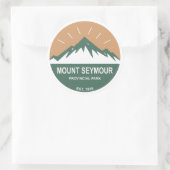 Mount Seymour Provincial Park Runder Aufkleber (Tasche)
