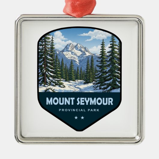 Mount Seymour Provincial Park Schild Ornament Aus Metall (Vorne)