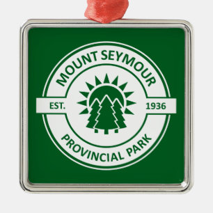 Mount Seymour Provincial Park Sonnenbäume Ornament Aus Metall