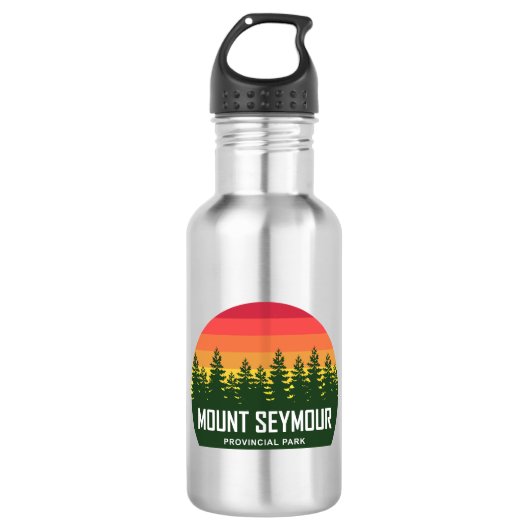 Mount Seymour Provincialpark Edelstahlflasche (Vorderseite)