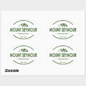 Mount Seymour Provincialpark Ovaler Aufkleber (Blatt)