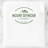 Mount Seymour Provincialpark Ovaler Aufkleber (Tasche)