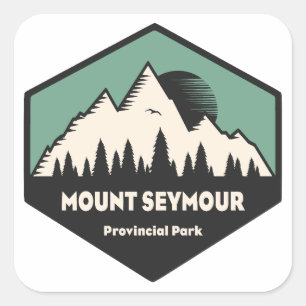 Mount Seymour Provincialpark Quadratischer Aufkleber