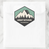 Mount Seymour Provincialpark Quadratischer Aufkleber (Tasche)
