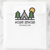 Mount Seymour Provincialpark Quadratischer Aufkleber (Tasche)