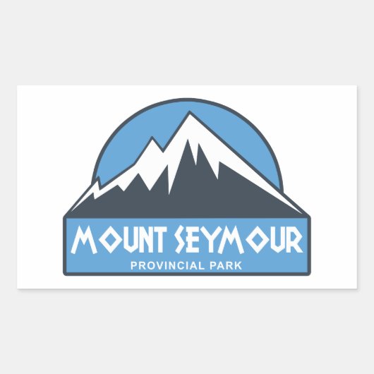 Mount Seymour Provincialpark Rechteckiger Aufkleber (Vorderseite)