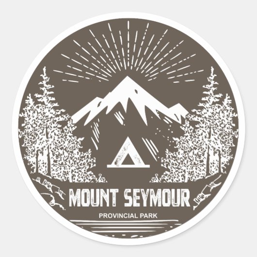 Mount Seymour Provincialpark Runder Aufkleber (Vorderseite)