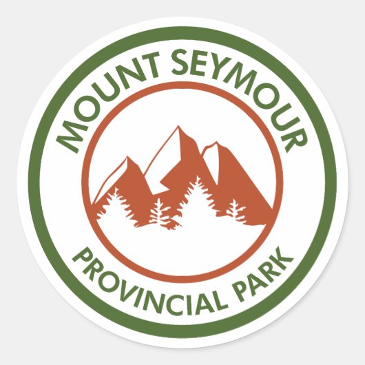 Mount Seymour Provincialpark Runder Aufkleber (Vorderseite)