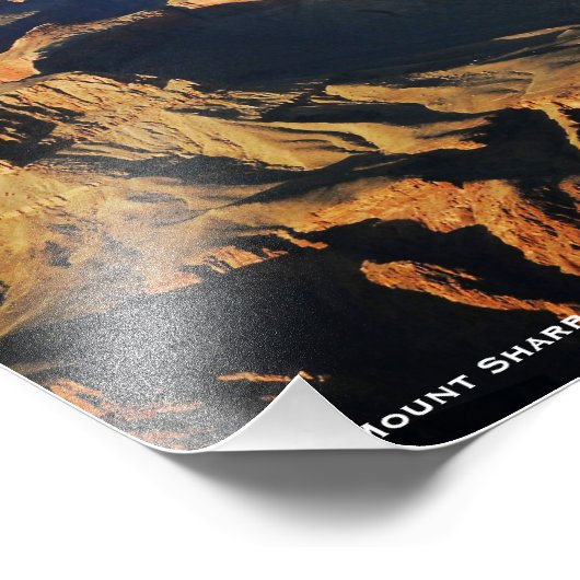 Mount Sharp auf dem Planeten Mars Foto (Ecke)