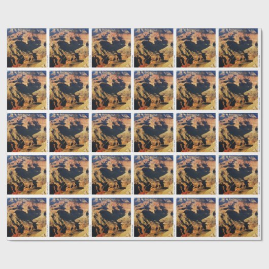 Mount Sharp auf dem Planeten Mars Foto Geschenkpapier (Flach)