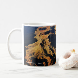 Mount Sharp auf dem Planeten Mars Foto Kaffeetasse