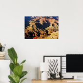Mount Sharp auf dem Planeten Mars Foto Poster (Heimbüro)