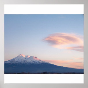 Mount Shasta, CA bei Sunset Poster