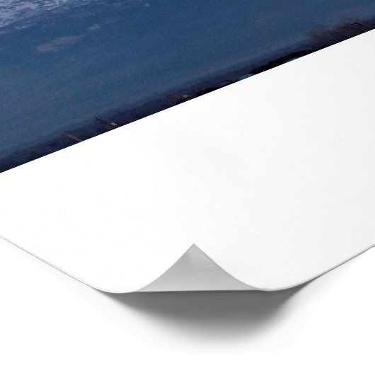 Mount Shasta, CA bei Sunset Poster (Ecke)