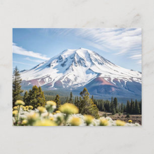 Mount Shasta California Snow Top Postkarte