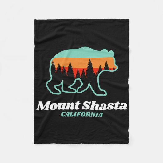 Mount Shasta Fleecedecke (Vorderseite)