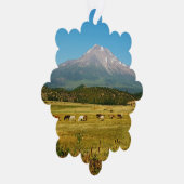 Mount Shasta Horse Herd Ornament Karte (Rechts)