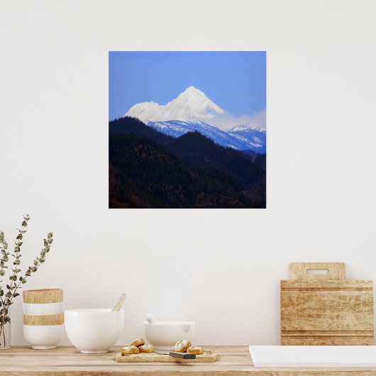 Mount Shasta im Frühling... Poster (Küche)