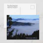 Mount Shasta jenseits des Nebel... Postkarte (Vorne/Hinten)