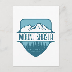Mount Shasta Kalifornien Bergkamm-Design Postkarte