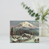 Mount Shasta, Kalifornien im Winter Postkarte (Stehend Vorderseite)