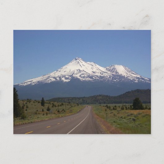 Mount Shasta, Kalifornien Postkarte (Vorderseite)
