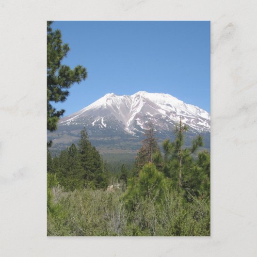 Mount Shasta Kalifornien Postkarte (Vorderseite)