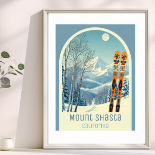 Mount Shasta Kalifornien Skigebiet Poster