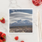 MOUNT SHASTA MIT LENTIKULÄRER KLUFT SERVIETTE (Beispiel)
