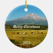 Mount Shasta Pferde Weihnachtsschmuck (Hinten)