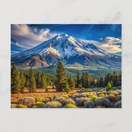 Mount Shasta Postkarte (Vorderseite)
