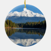 MOUNT SHASTA REFLEKTIERT KERAMIK ORNAMENT (Hinten)