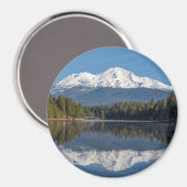 MOUNT SHASTA REFLEKTIERT MAGNET (Vorderseite/Rückseite)