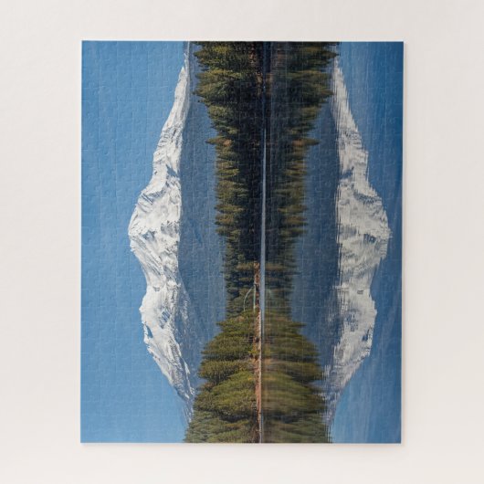 MOUNT SHASTA REFLEKTIERT PUZZLE (Vertikal)